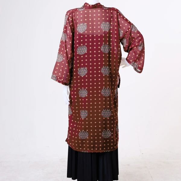 SEKAR BEKSA ASYMMETRIC BLOUSE | COKLAT MAROON