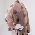 SEKAR BEKSA ASYMMETRIC BLOUSE | KREM