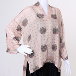 SEKAR BEKSA ASYMMETRIC BLOUSE | KREM