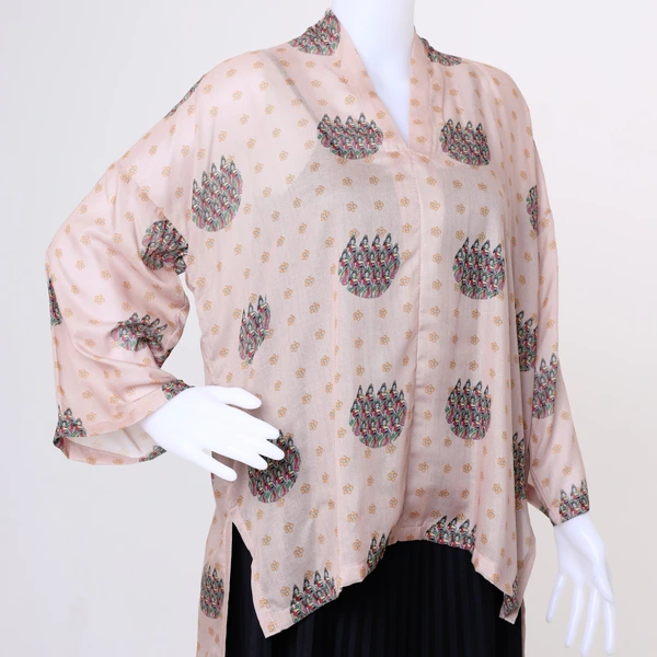 SEKAR BEKSA ASYMMETRIC BLOUSE | KREM