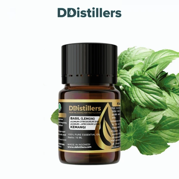 Basil (Lemon) / Kemangi Essential Oil Pure 100%, 2-10ML GS