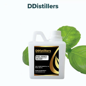 Basil (Sweet) / Selasih Essential Oil Pure 100%, 500ML-1L HDPE/SS