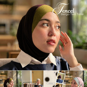 Bergo Bandana Tencel Two Tone
