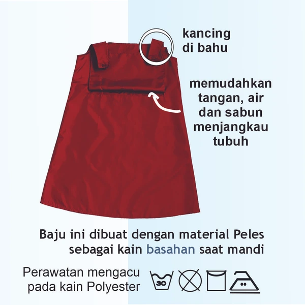 Baju Mandi Kancing Bahu Size L