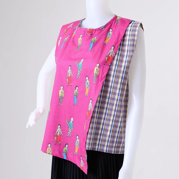 KENYA PINK - ASYMMETRIC SLEEVELESS