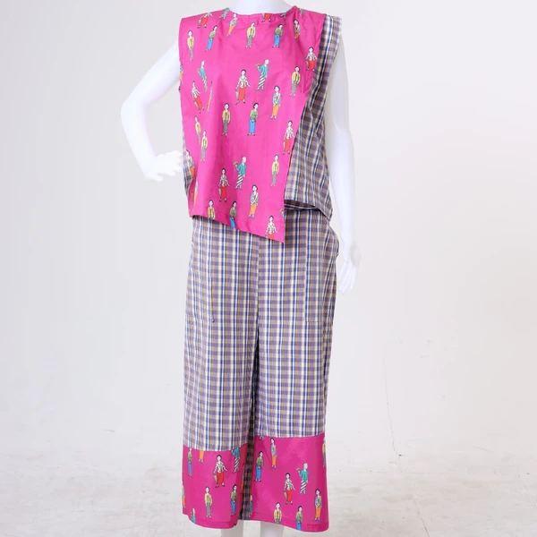 KENYA PINK - ASYMMETRIC SLEEVELESS