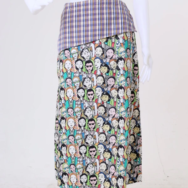 PEREMPUAN BERKEBAYA - A LINE SKIRT WITH PANEL
