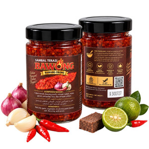 Sambal Terasi Bawong botol gelas
