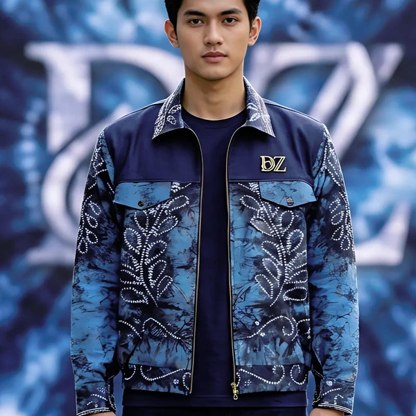 Jaket Sasirangan Full Motif atau Kombinasi