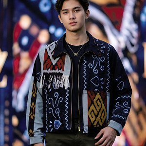 Jaket Sasirangan Full Motif atau Kombinasi