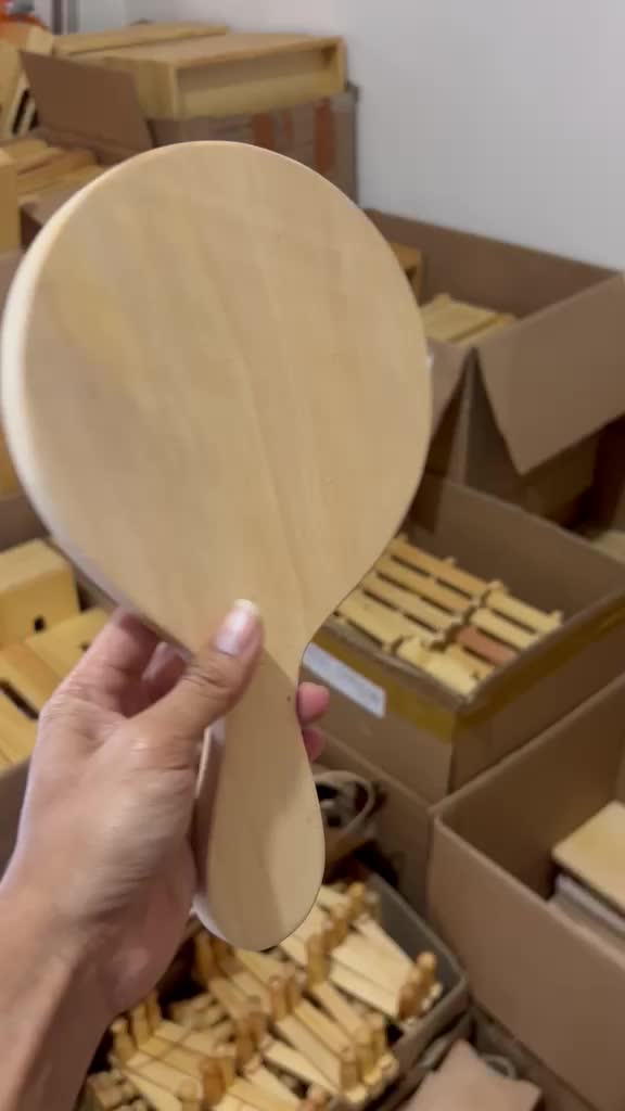 Winazar - Talenan Kayu Besar Tebal Bulat Gagang | Cutting Board Alas Potong Dapur -ORIGINAL
