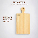 Winazar - Talenan Tangkai Besar Kayu Pinus | Talenan Dapur | Cutting Board Kayu Tebal & Halus