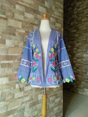Outer ikat lurik bordir