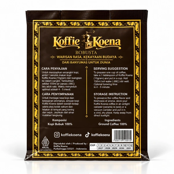 Koffie Koena Kopi Bubuk Robusta Banyumas 100 gram