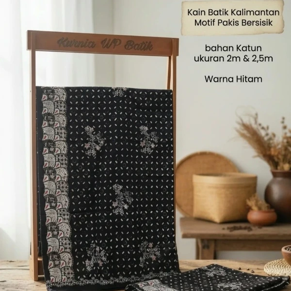 Batik cap colet motif  pakis sisik