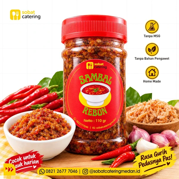 Sambal Rebon Homemade 110 gr | Sobat Catering