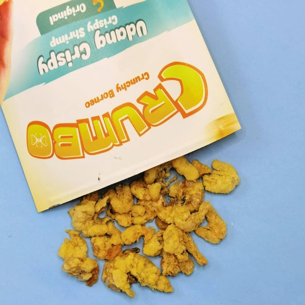 CRUMBO Udang Crispy 50 g – Camilan Udang Renyah Khas Kalimantan