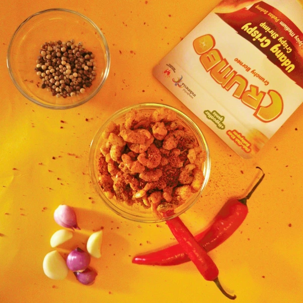 CRUMBO Udang Crispy 50 g – Camilan Udang Renyah Khas Kalimantan