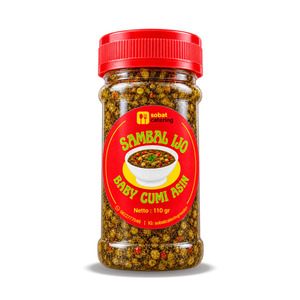 Sambal Ijo Baby Cumi Asin 110 gr | Sobat Catering
