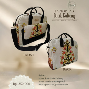 Tas laptop etnik batik kalteng