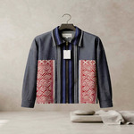 Jaket Denim Wastra Toraja