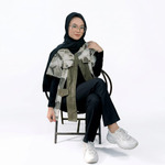 Outer ecoprint kombinasi corduray linen