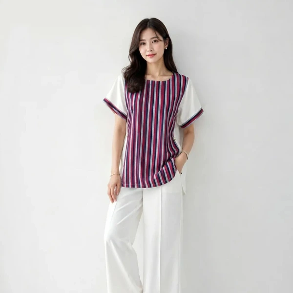 Blus bermuda mix batik
