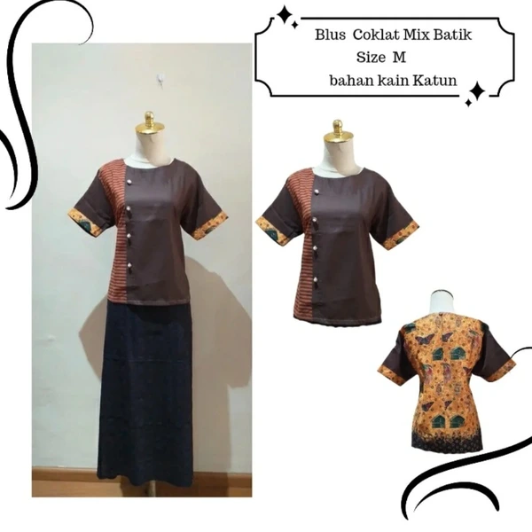 Blus bermuda mix batik