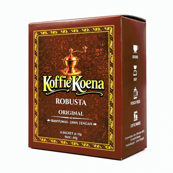 Koffie Koena Kopi Bubuk Sachet Tanpa Gula