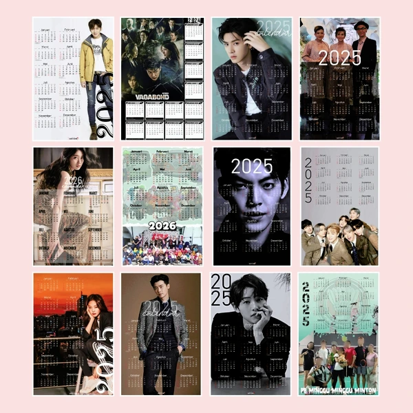 Kalender Dinding Satuan Custom Foto dan Desain Pilihan – 31 × 47 cm