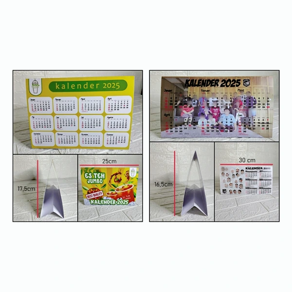 Kalender Meja Custom Foto