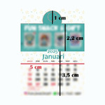 Kalender Mini Custom Foto/Tema