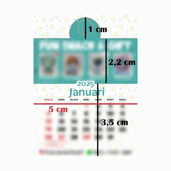 Kalender Mini Custom Foto/Tema