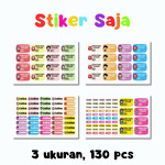 Stiker Nama Custom - Back To School 3 Ukuran