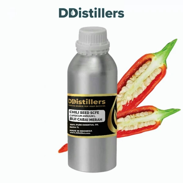 Chili Seed / Biji Cabe Essential Oil Pure 100%, 500ML-1L HDPE/SS