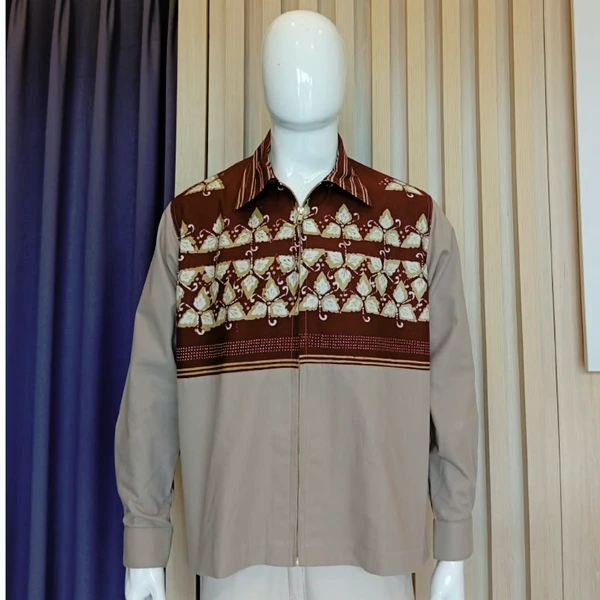 Jaket Pria 2( Motif Tri Hita Karana)