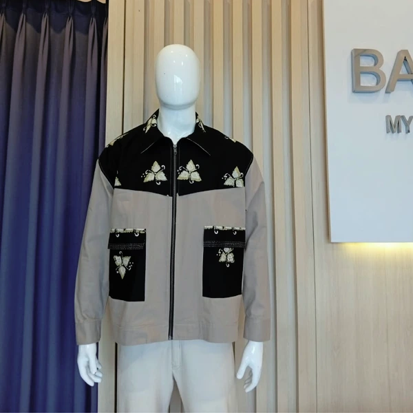 Jaket Pria 13 ( Motif Tri Hita Karana)