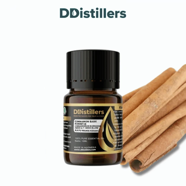 Cinnamon Bark Korintje / Kulit Kayu Manis Kerinci Essential Oil Pure 100%, 2-10ML GS