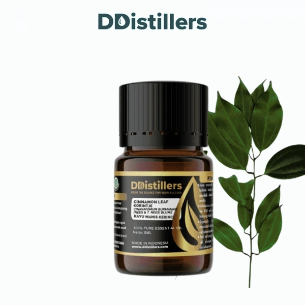 Cinnamon Leaf Korintje / Daun Kayu Manis Kerinci Essential Oil Pure 100%, 2-10ML GS