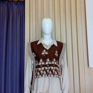 Vest Wanita 4 ( Motif Tri Hita Karana)