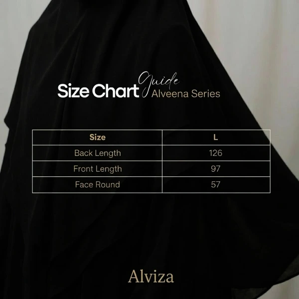 ALVIZA Khiban Maheen Anti UV Khimar Bandana Hijab Instan Syari Alveena Series