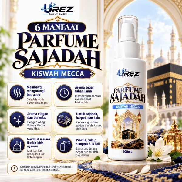 UREZ Parfum Sajadah 100ml Bacarrat Rouge Pewangi Sajadah Karpet Mukena dan Kain