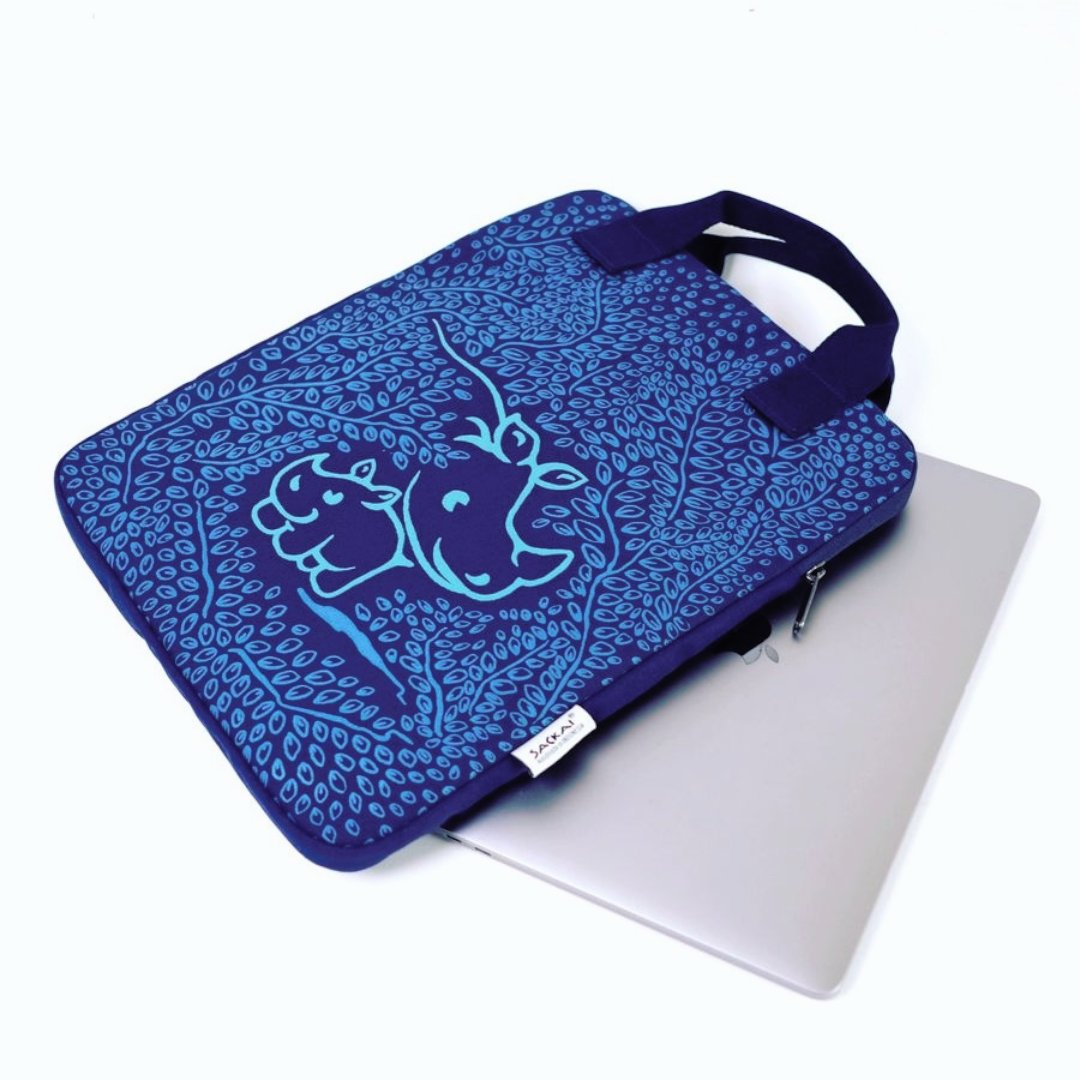 Jual Sackai Laptop Sleeve 'Javan Rhino' navy | SMEXPO Pertamina