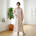 Abaya Simply 7/8 Bordir Cantik - Marsalia Embroidery