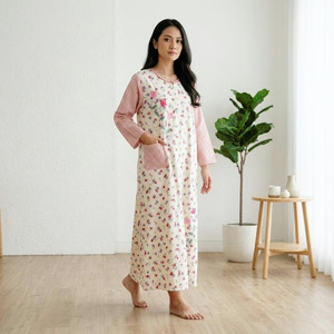 Abaya Simply 7/8 Bordir Cantik - Marsalia Embroidery