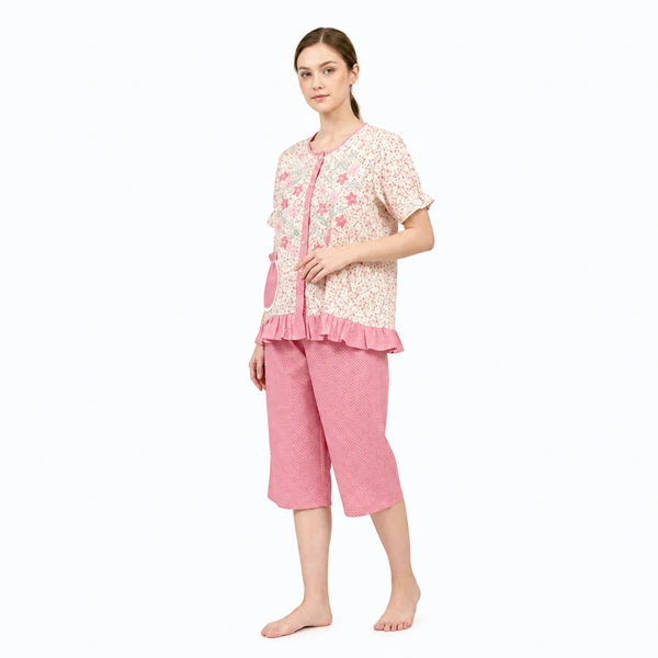 Babydoll Rumbai Bordir Cantik - Marsalia Embroidery