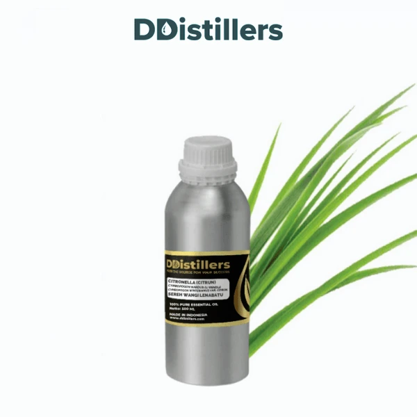 Citronella (Citrun) / Sereh Wangi Lenabatu Essential Oil Pure 100%, 500ML-1L HDPE/SS
