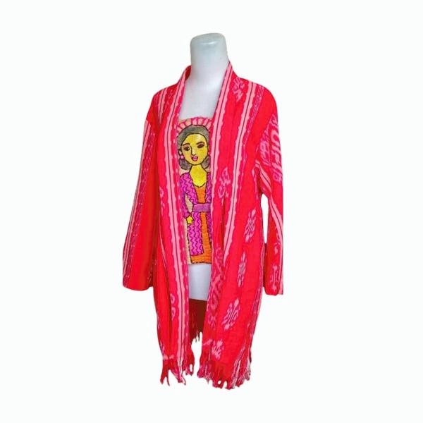 Kebaya Tunik Kutubaru Tenun Lukis Joran