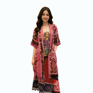 Kebaya Tunik Kutubaru Tenun Lukis Joran
