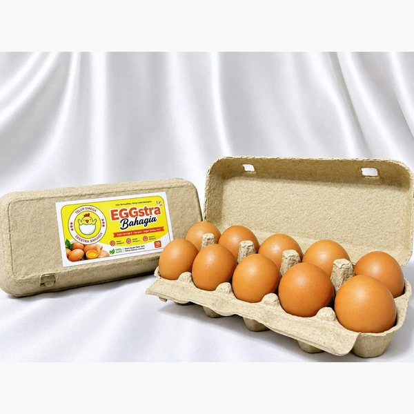Telur Ayam Omega EGGstra Bahagia-Fresh-Cage Free